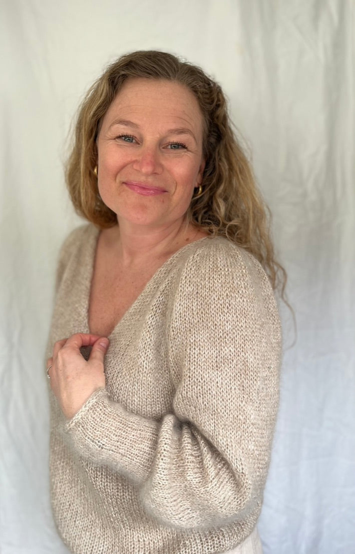 Chunky glitter genser