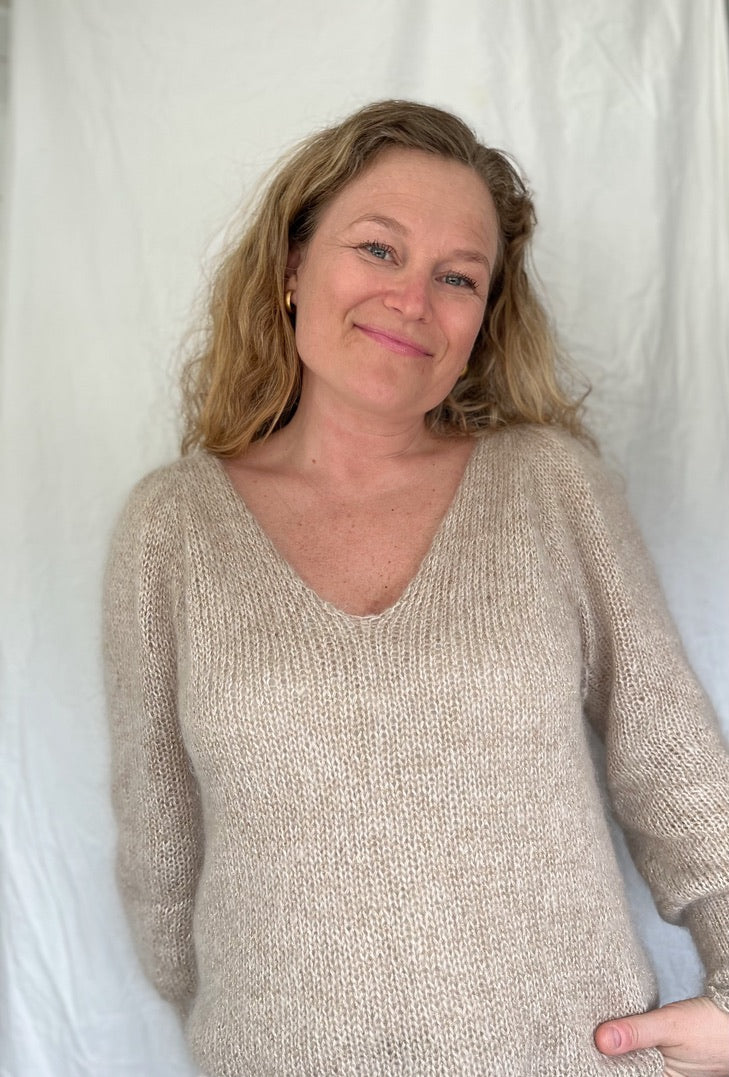 Chunky glitter genser