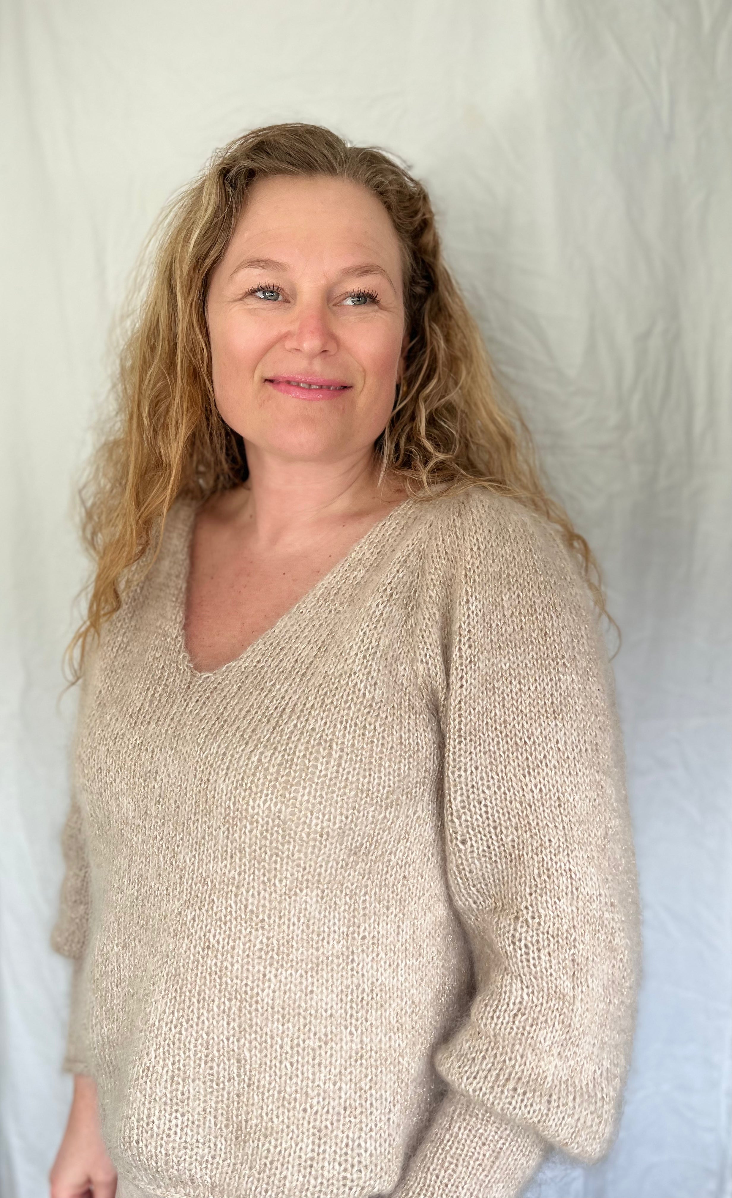 Chunky glitter genser