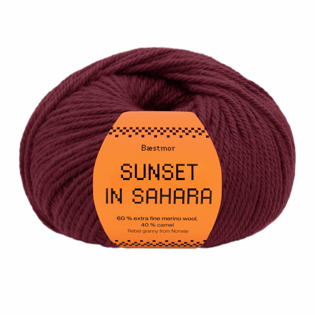 Bæstemor Sunset in Sahara – farge 311 Bordeaux, 50 g nøste